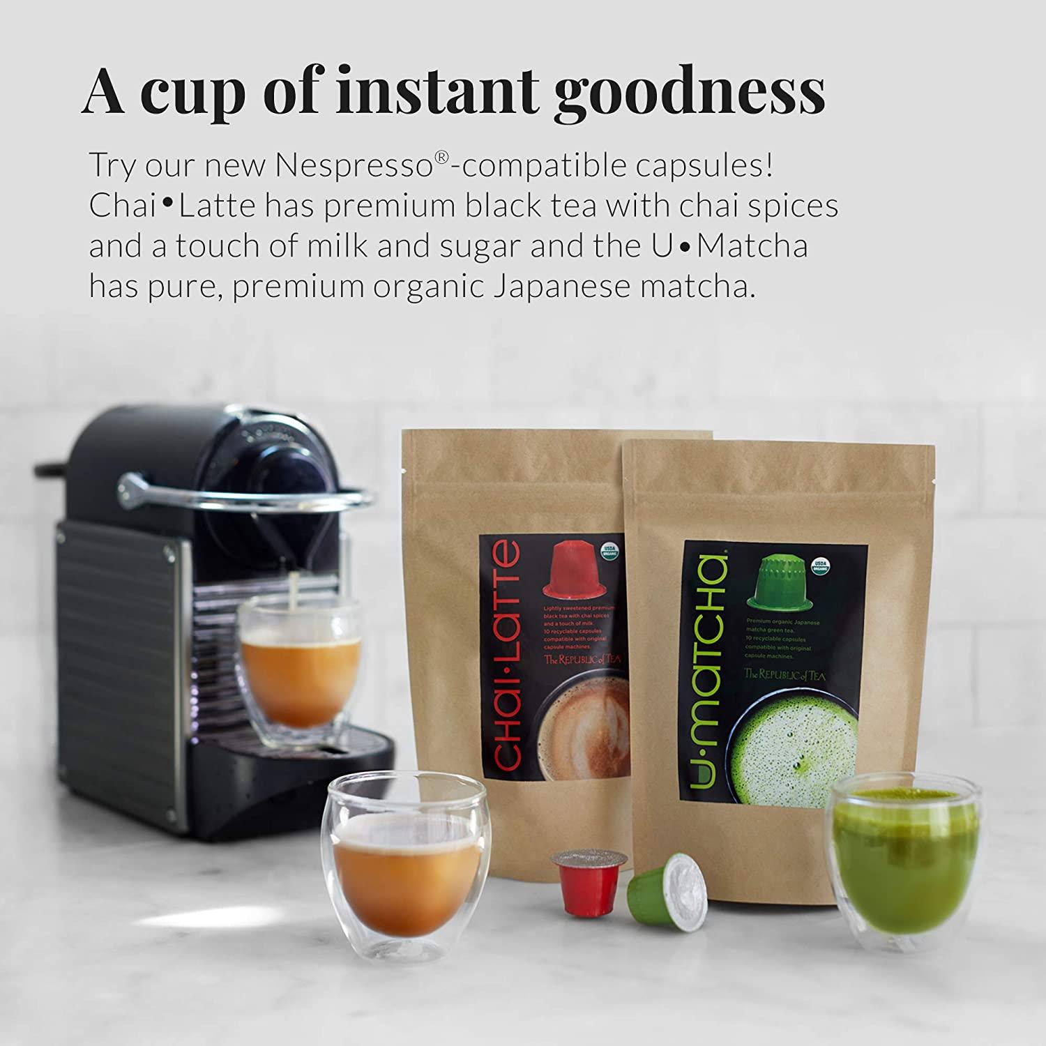 The Republic of Tea Organic UMatcha Green Tea Capsules (10 Count) Matcha