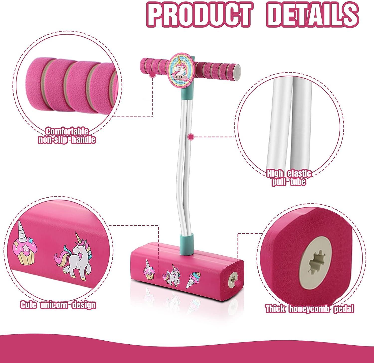 Leitee 3 Pcs Unicorn Gift Pogo Stick for Kids Toddlers Fun and
