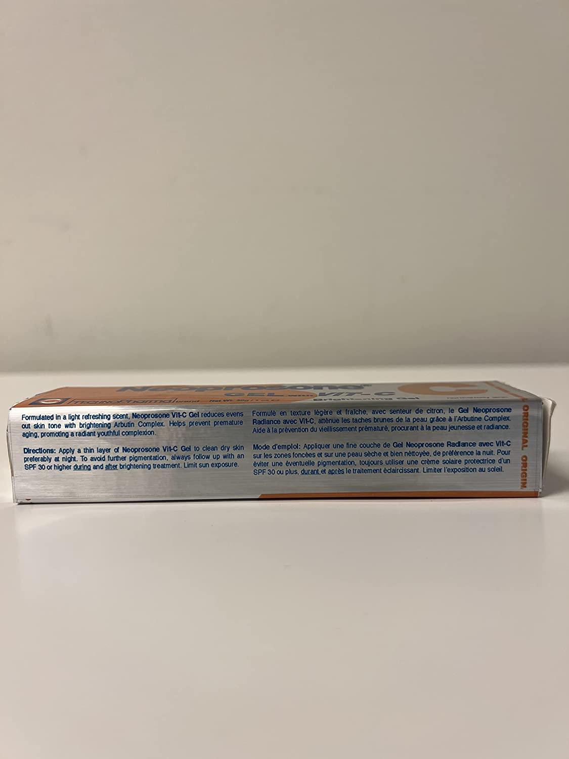 Neoprosone Vitamin C Gel 1 Fl oz Fade Dark Spots on Neck, Face, Body