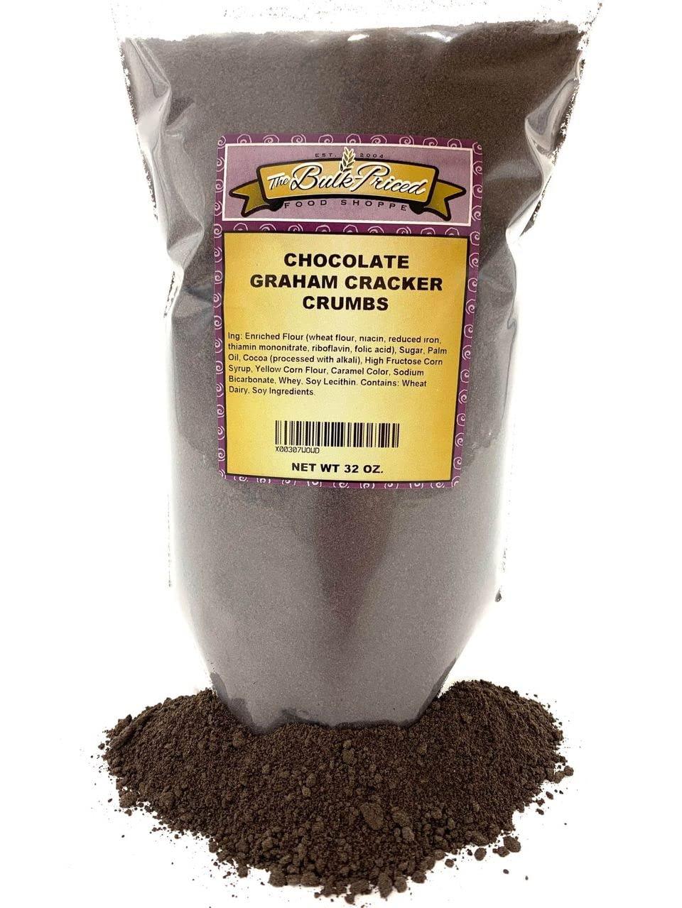 Chocolate Graham Cracker Crumbs Bulk Size (2 lb. Resealable Zip Lock