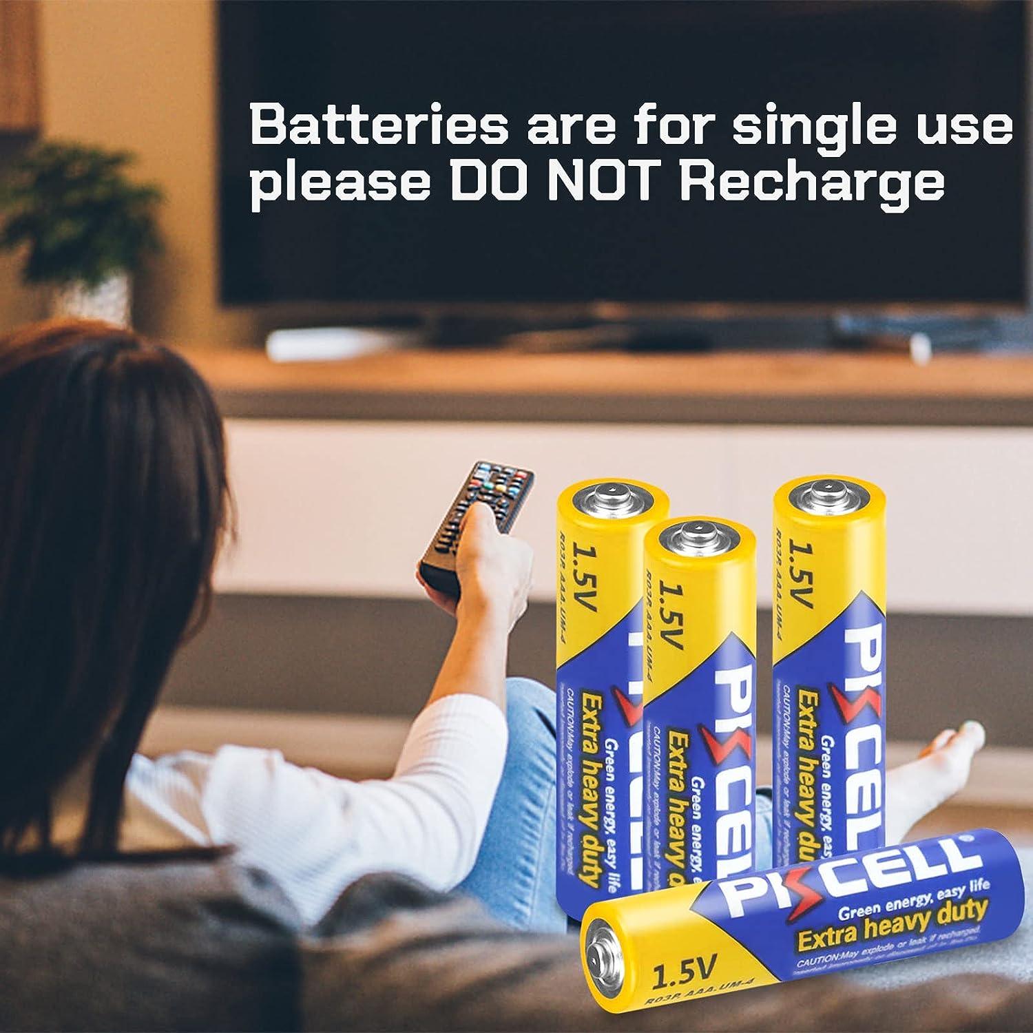 100 Pack AAA Batteries R03P UM4 AAA Battery 1.5V Single Use Battery