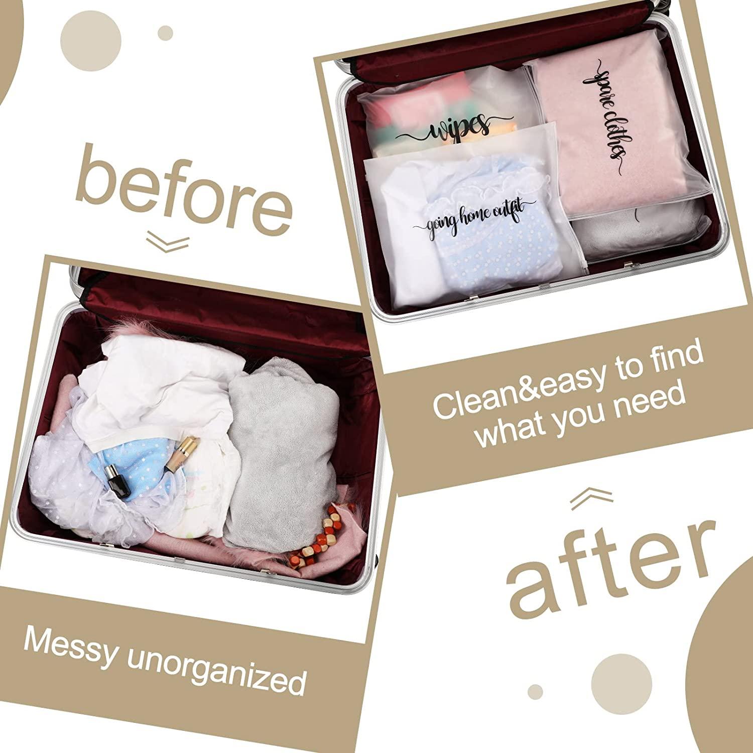 15 Packs Hospital Bags for Labor and Delivery 11.02 x 13.78 Inch Diaper