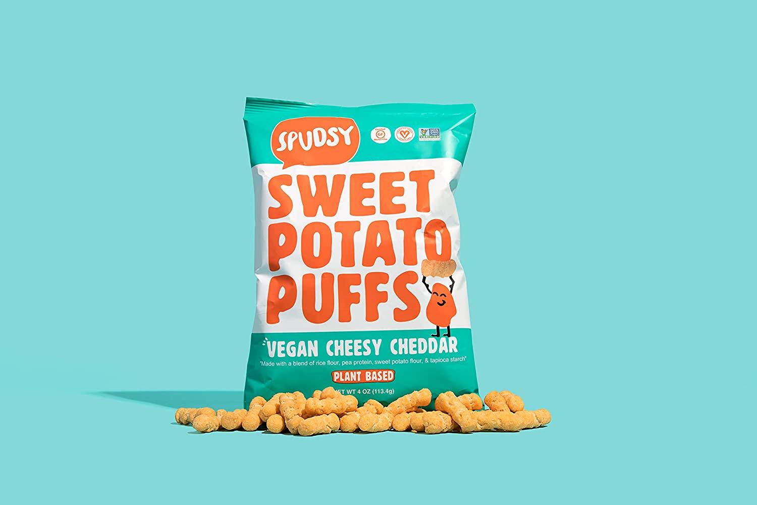 Spudsy Sweet Potato Puffs Vegan Gluten Free Snacks PlantBased Allergenfree NonGMO Kosher