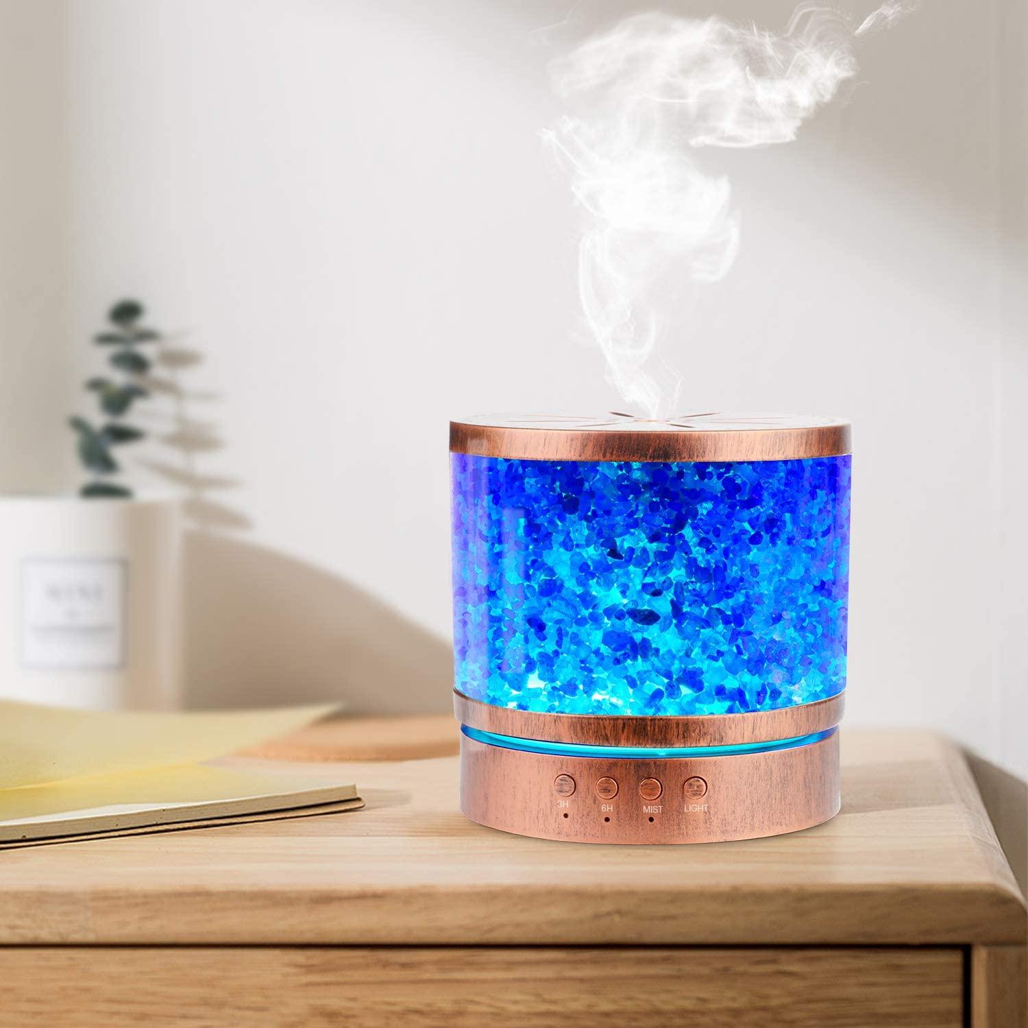 Autumn Rain Essential Oil Diffuser Himalayan Salt Lamp Cool Mist Humidifier 400 ml Ultrasonic