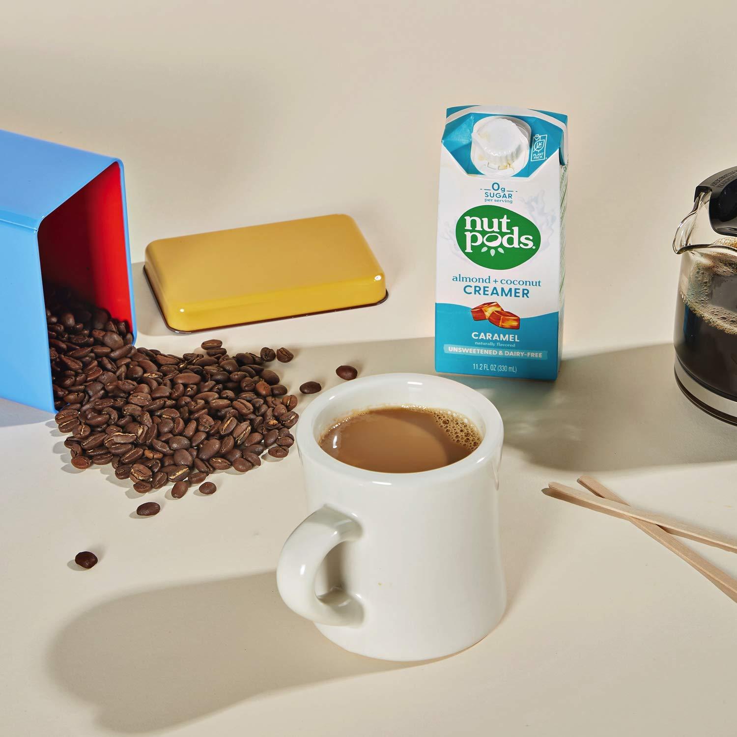 nutpods Caramel Coffee Creamer Unsweetened Non Dairy Creamer Made