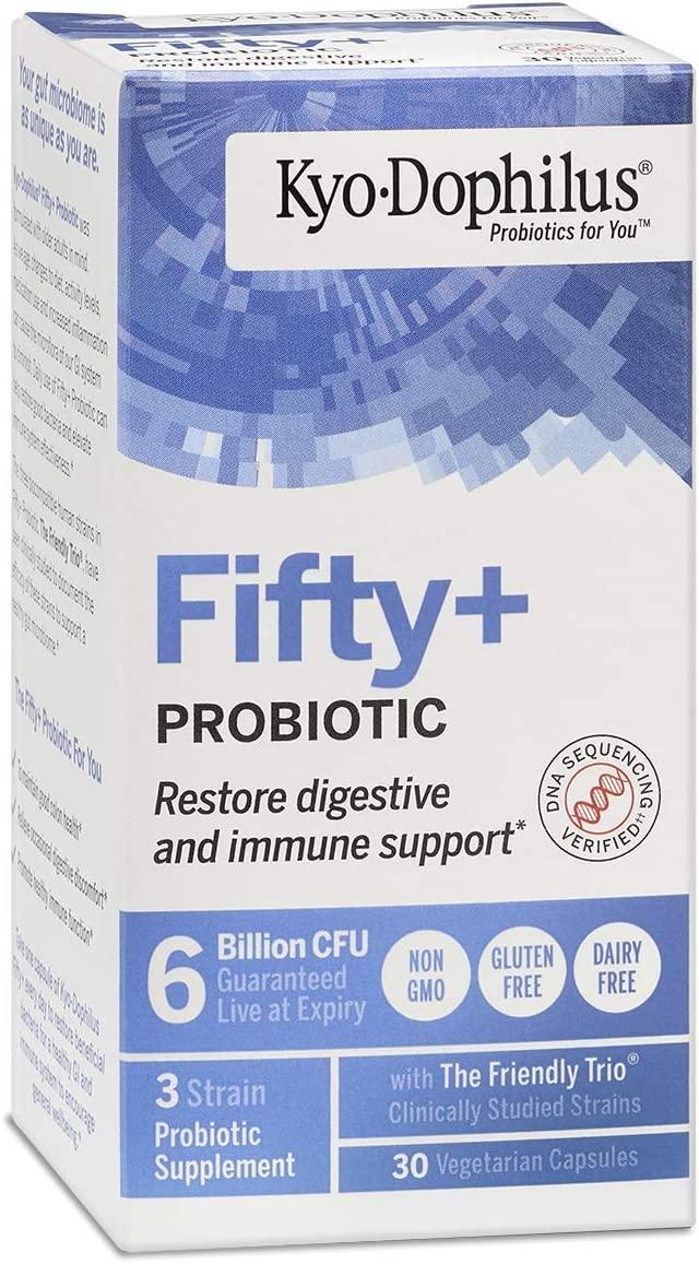 Kyolic Kyo-Dophilus Probiotics Plus Enzymes, 60 Billion CFU, 120 Capsules main image 1