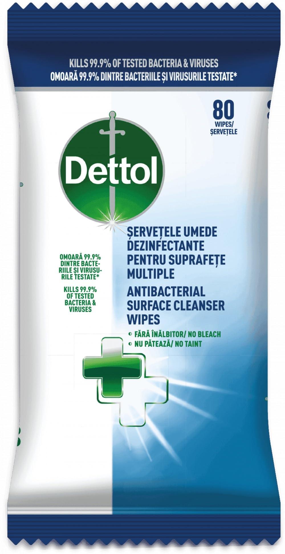 Dettol Antibacterial Surface Cleaning Wipes 126 Count (Pack of 1)