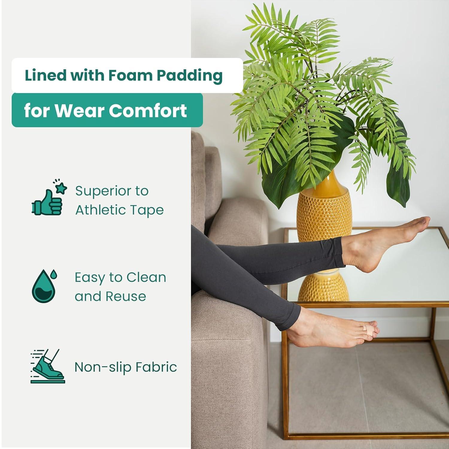 Welnove Hammerzehen Schienen - 8 Stück Zehenspreizer Bandagen Beige