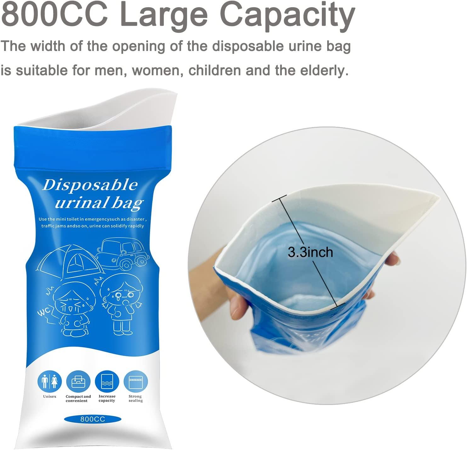 Disposable Urine Bags, 24 Pack Camping Pee Bags, Disposable Urinal Bag