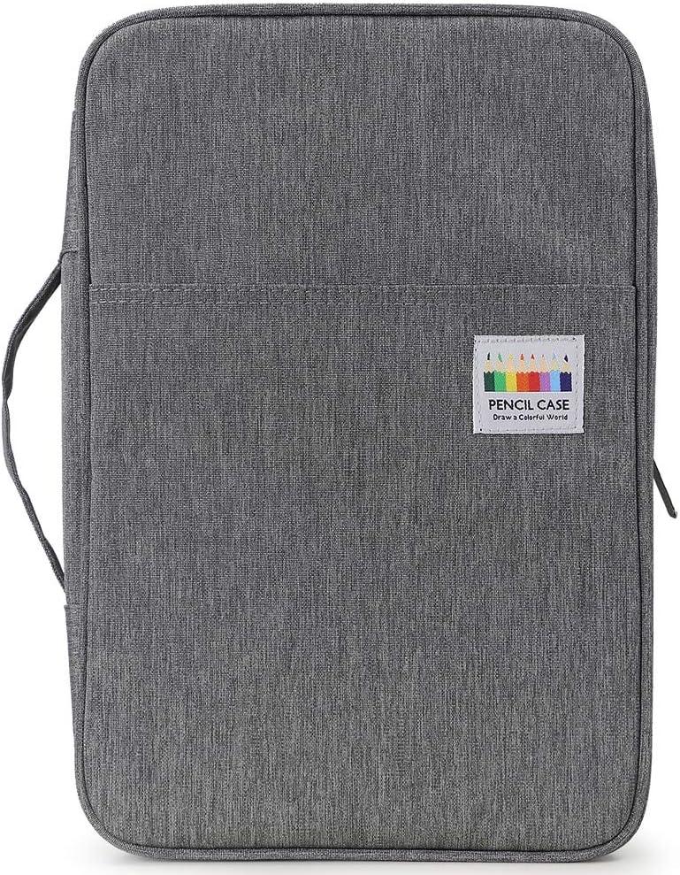  YOUSHARES Big Capacity Colored Pencil Case - 300 Slots large  Pen Case Organizer with Multilayer Holder for Prismacolor Colored Pencils &  Gel Pen (Grey) : Office Products