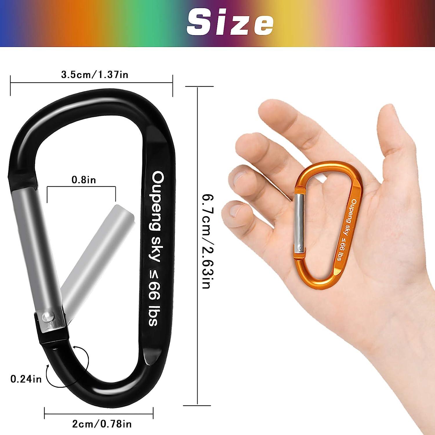 Stainless Steel Key Ring Climbing Carabiner Key Chain Clip Hook Buckle  Keychain