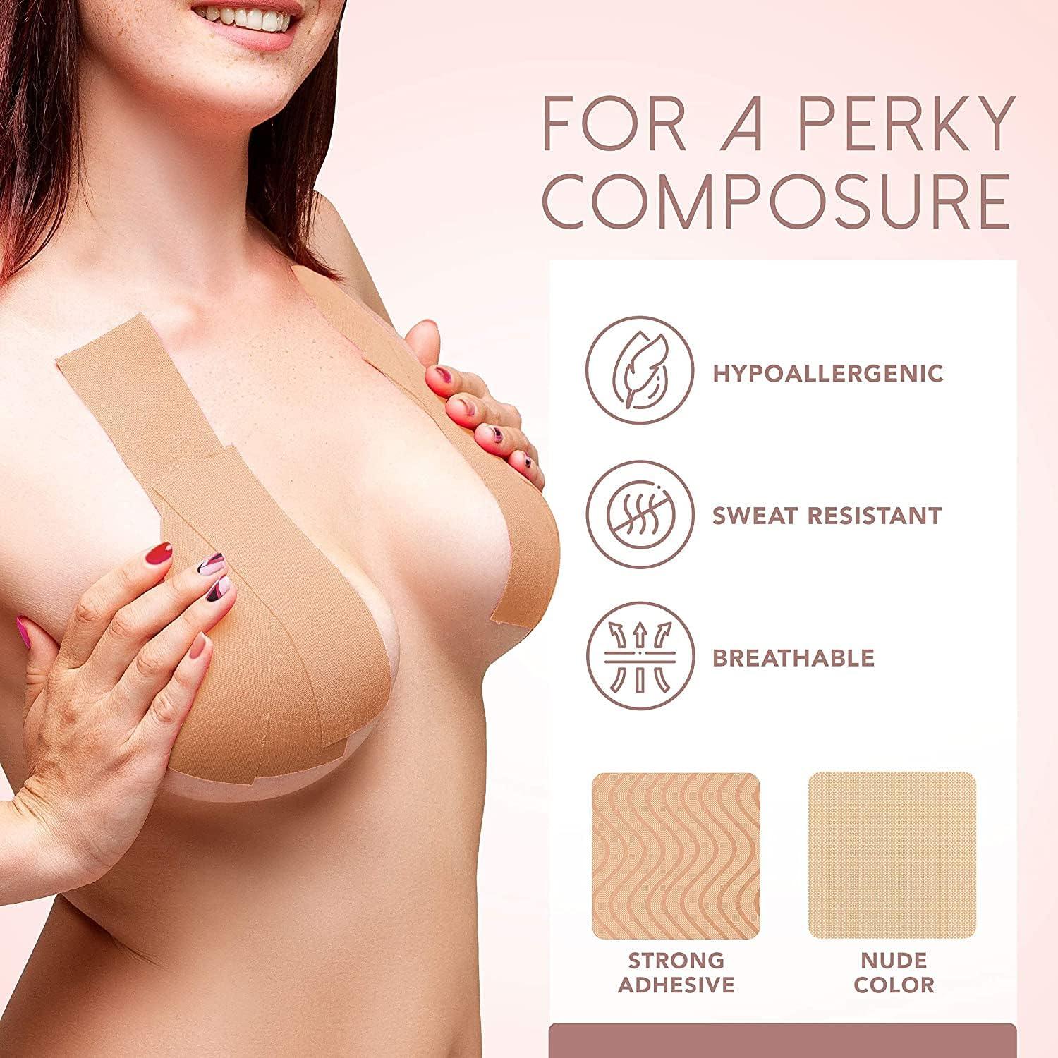 Boob Tape Skin Color (DIY Lift Boob Job Push up Breast