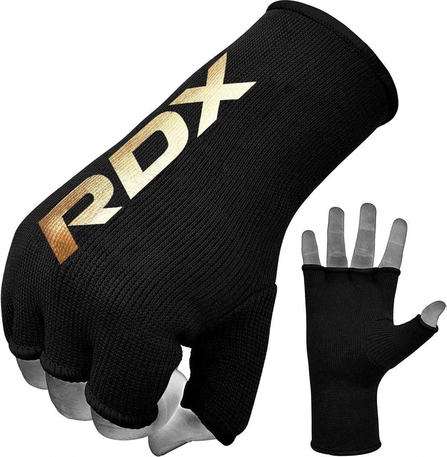  RDX Gel Boxing Hand Wraps Inner Gloves Men Women, Quick 75cm  Long Wrist Straps, Elasticated Padded Fist Under Mitts Protection, Muay  Thai MMA Kickboxing Martial Arts Punching Training Bandages 
