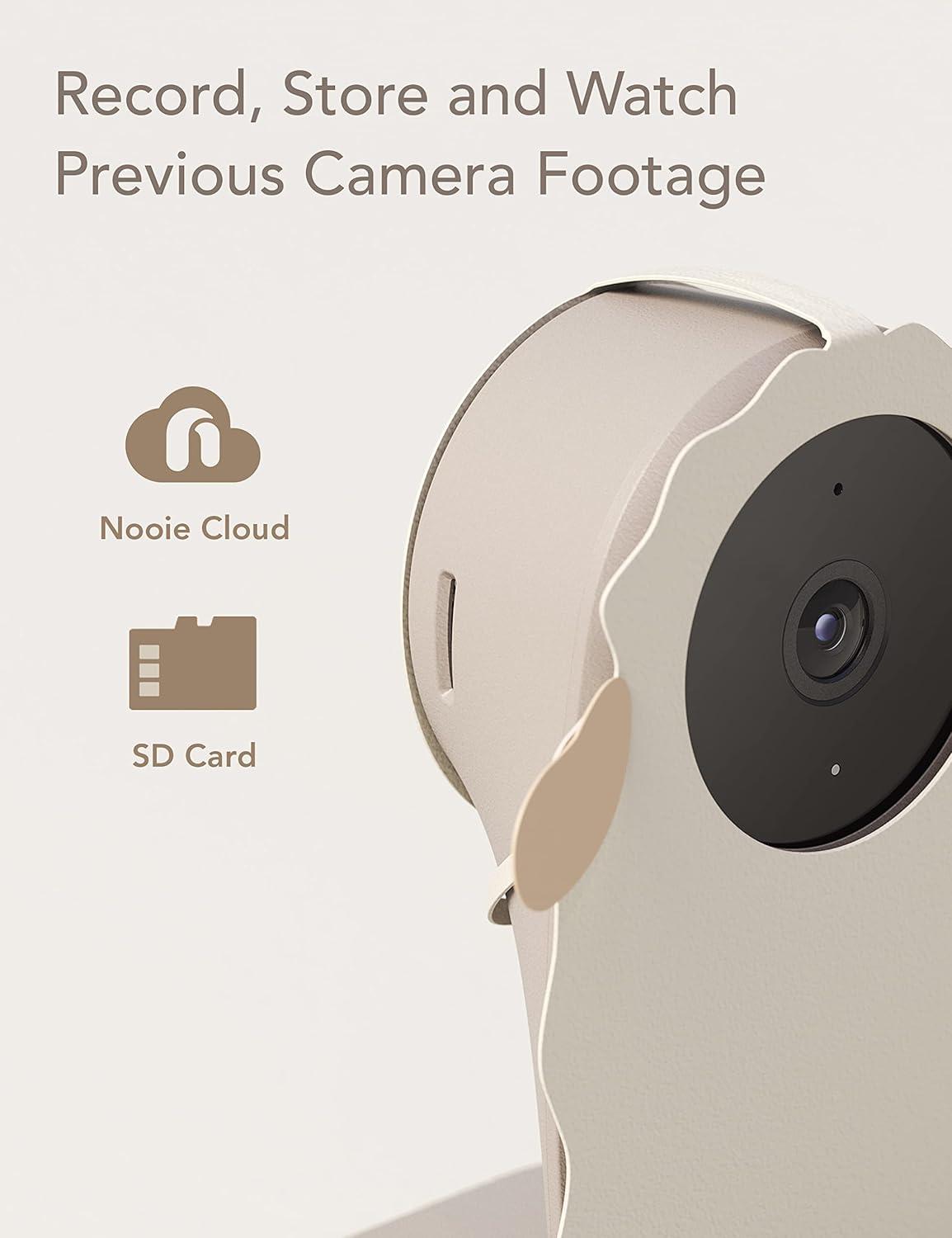 Nooie Smart Baby Monitor with SD Card Crying Detection Video Baby Cam