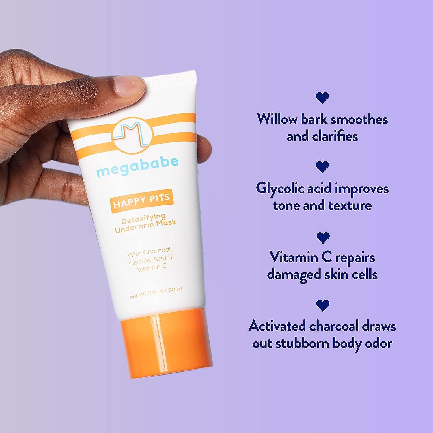 Megababe Underarm Mask Happy Pits With Detoxifying Charcoal