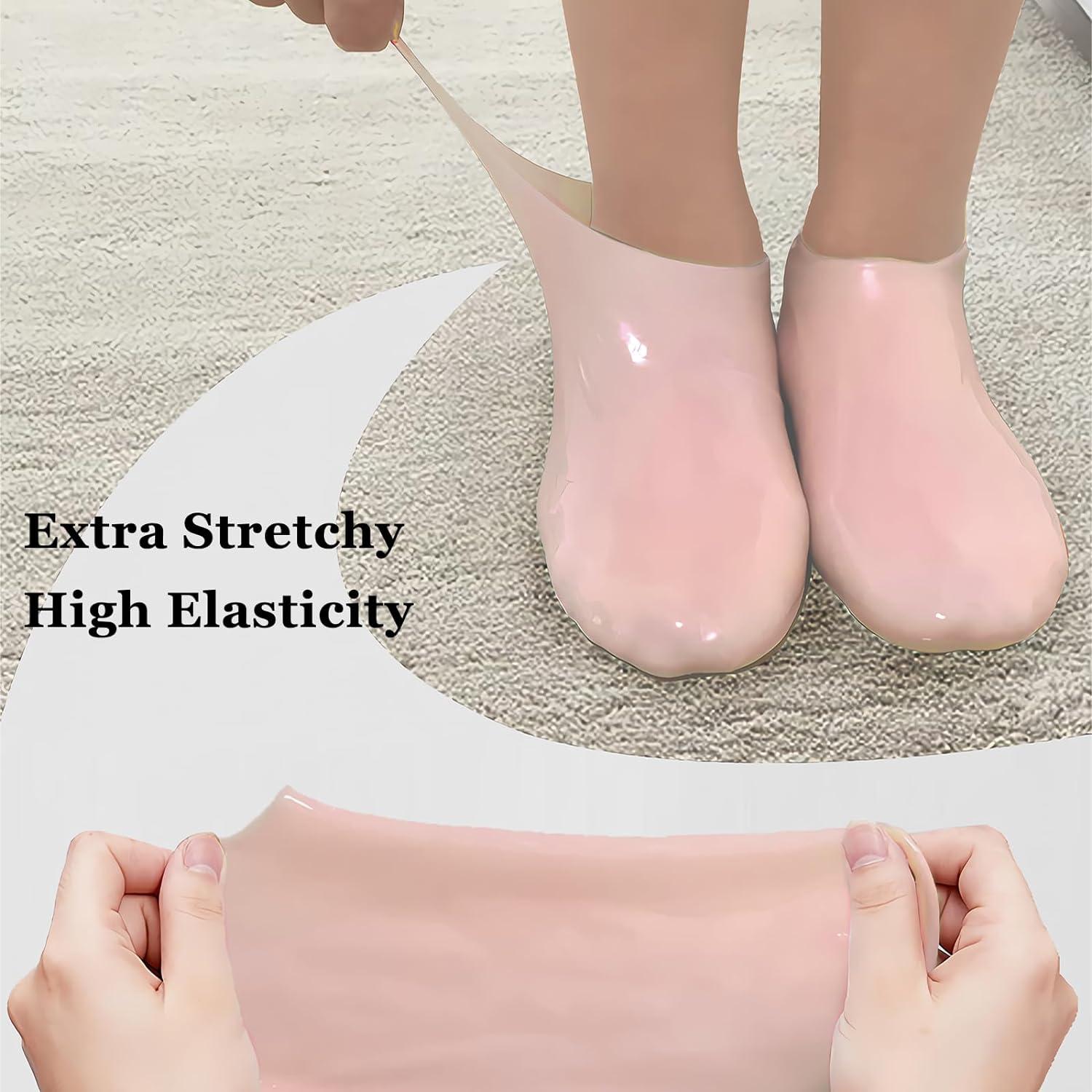 Silicone Gel Heel Socks For Dry Hard Cracked Heels Repair, Foot Care  Support Cushion With Spa