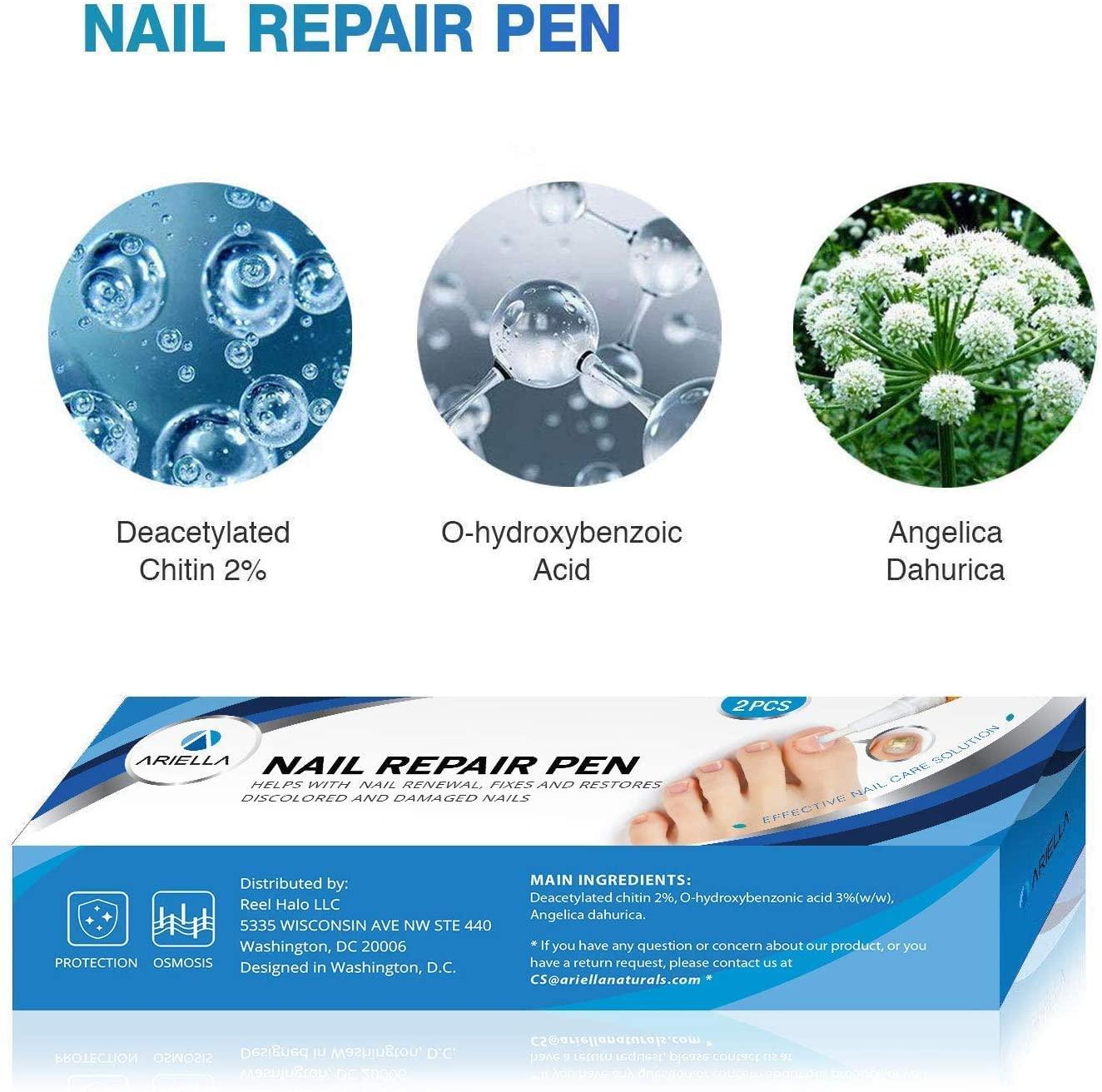 Ariella Nail Repair Pens for Toenail and Fingernail, Maximum Strength