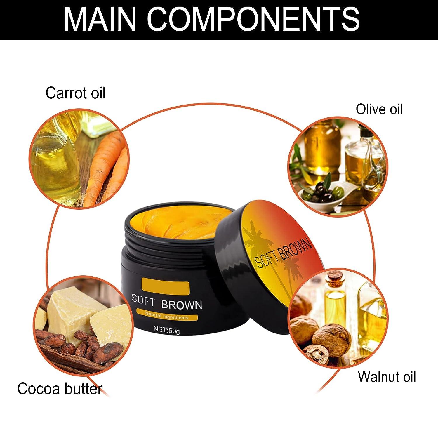 Carroten 100G Eelhoe Tanning Gel Soft Brown Accelerator Cream for