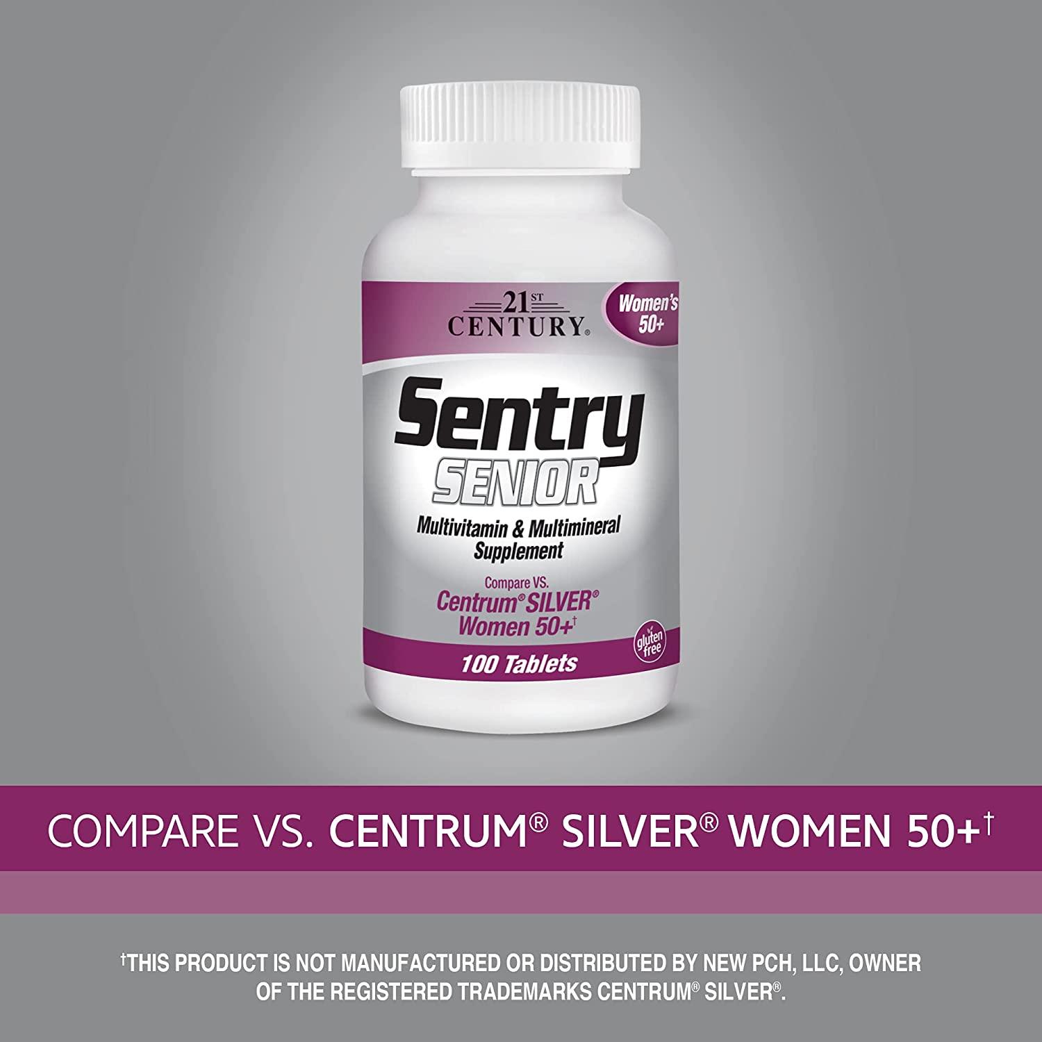21st Century Sentry Senior Multivitamin & Multimineral Supplement Women 50+ 100 Tablets