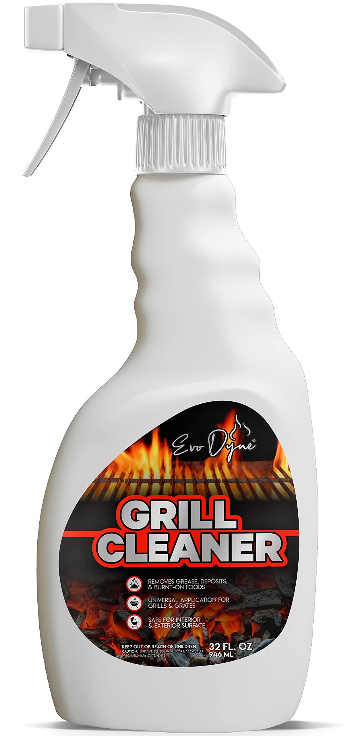 Evo Dyne Grill Cleaner Spray (32 oz), Made in USA Quickly Cleans BBQ