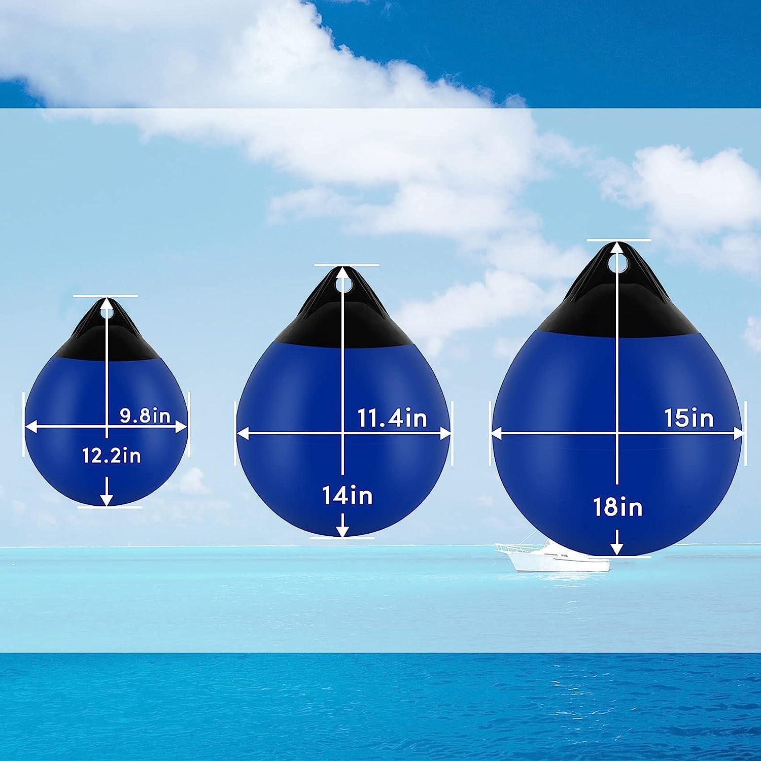 VEITHI 1 Pair Boat Buoy Ball,Fender Ball Round Anchor Buoy for Small