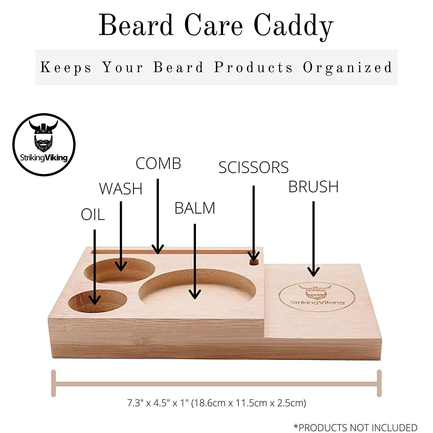 Beard Caddy Organizer for Grooming Products Men's Bathroom Organizer