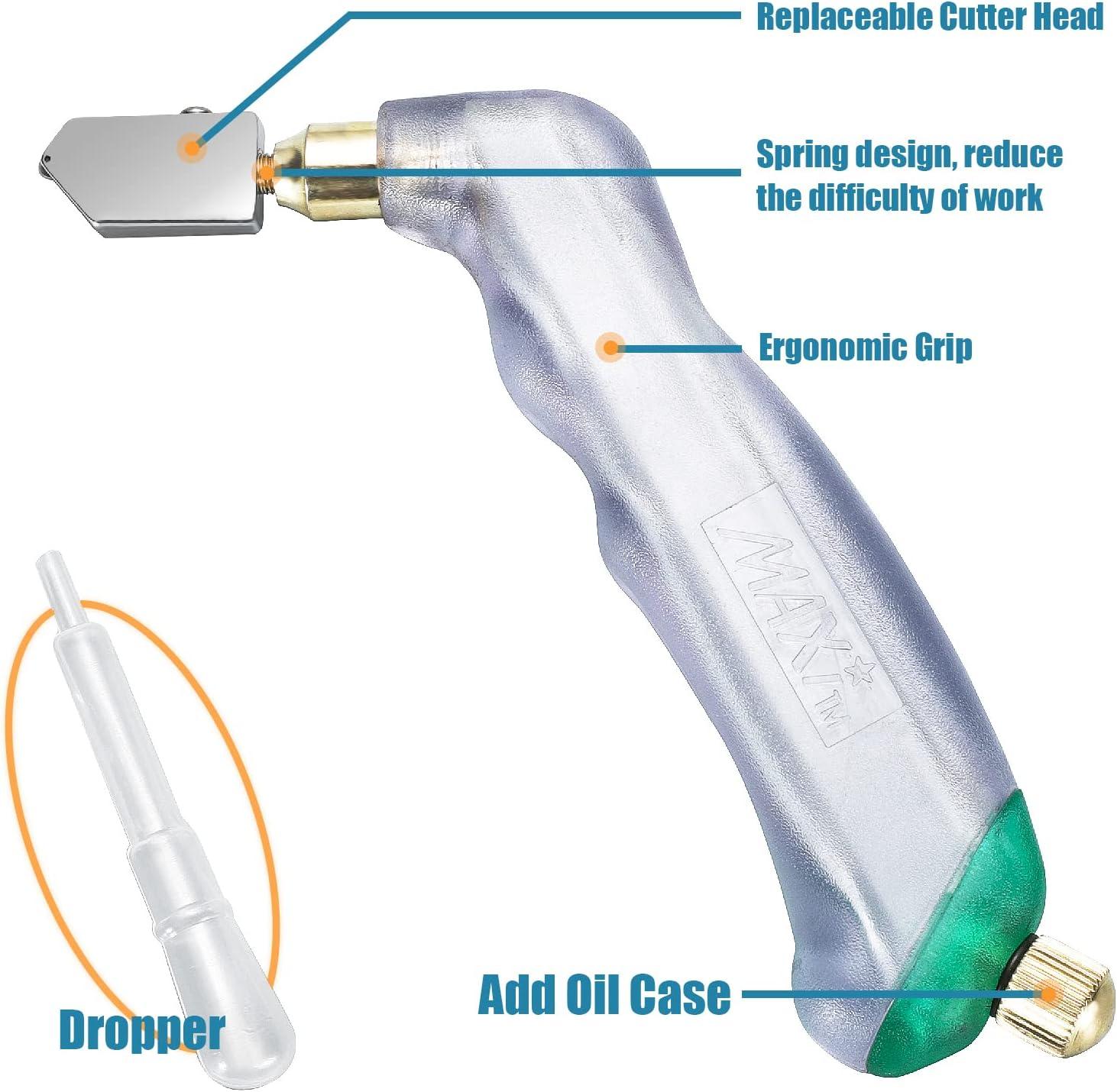 NewShark Glass Cutter Pistol Grip (2mm-20mm) Ergonomic Grip