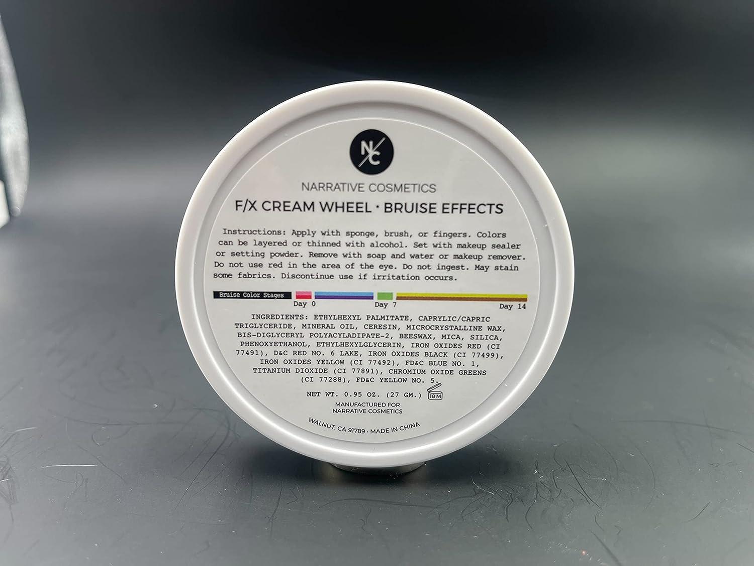 Narrative Cosmetics 6Color Bruise Wheel Professional SFX Cream Makeup