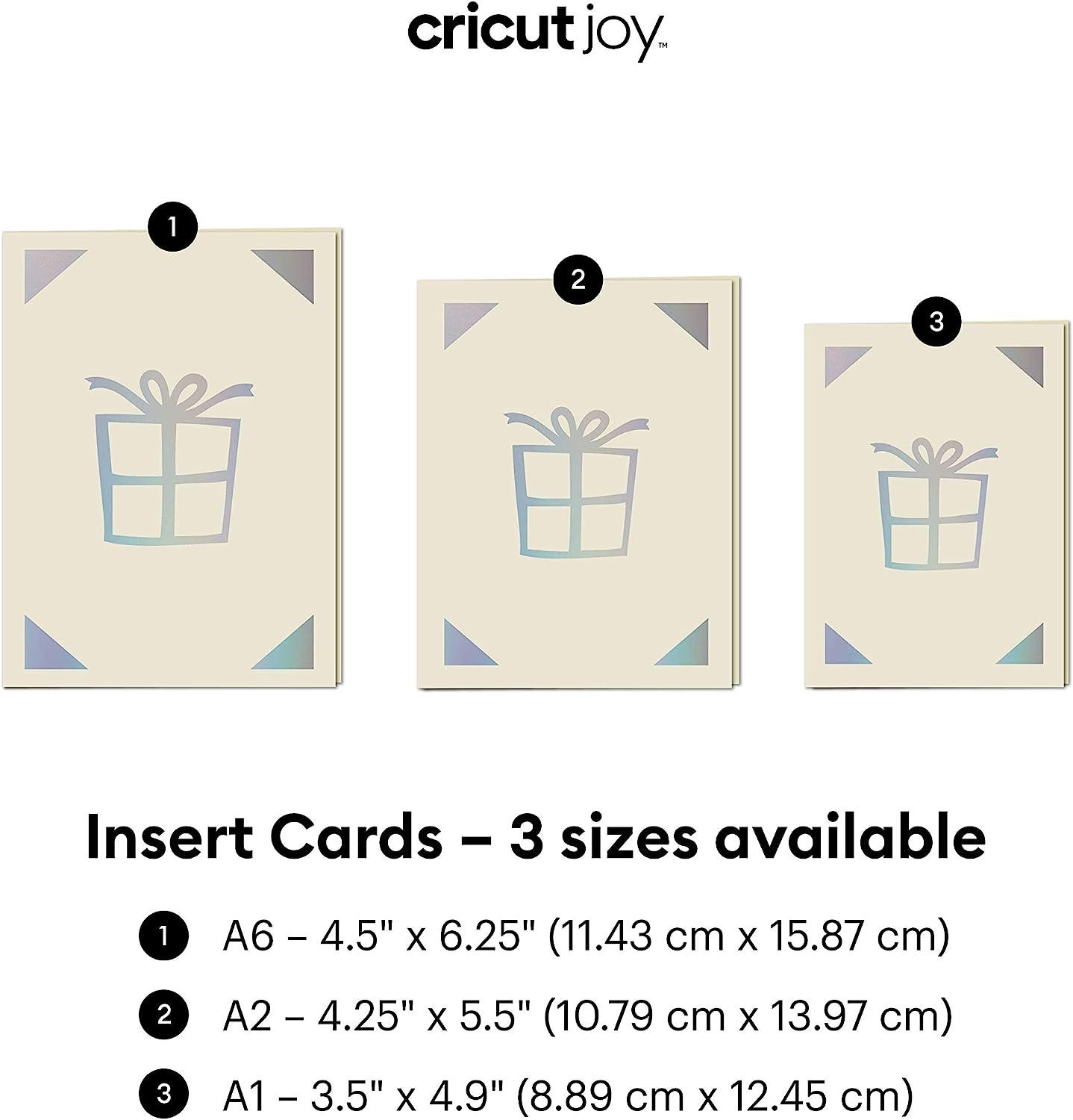 Cricut Joy Insert Cards Small, Gray/Silver Holographic