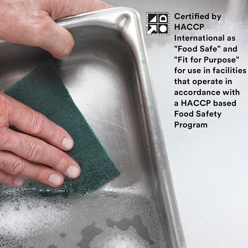 kitchen safety - Can I use stainless steel scrub to clean regular