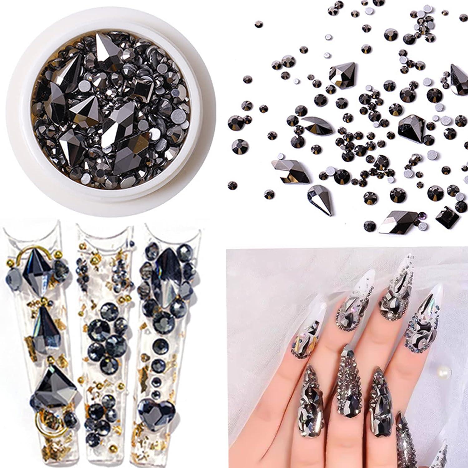 Nail Jewels Glitter Gems Mixed Style Art Box Manicure Nail Art