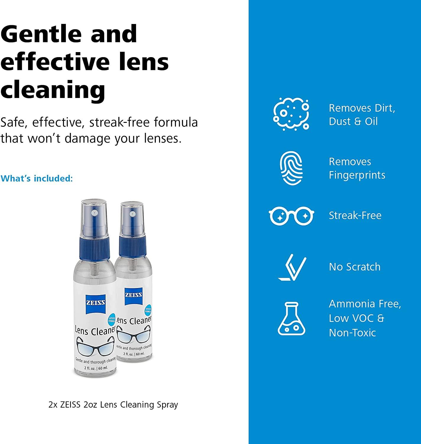 ZEISS Lens Cleaning Spray 2oz Pack of 2 2 Fl Oz (Pack of 2)