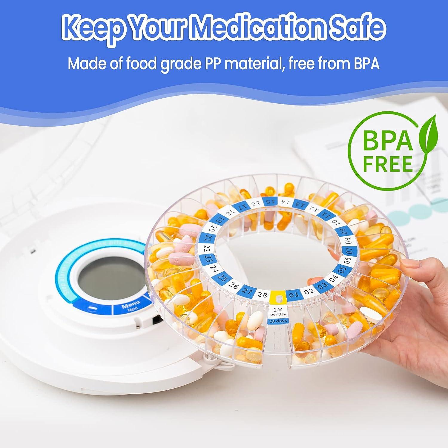 Zoksi Automatic Pill Dispenser with Alarm Electronic Medication