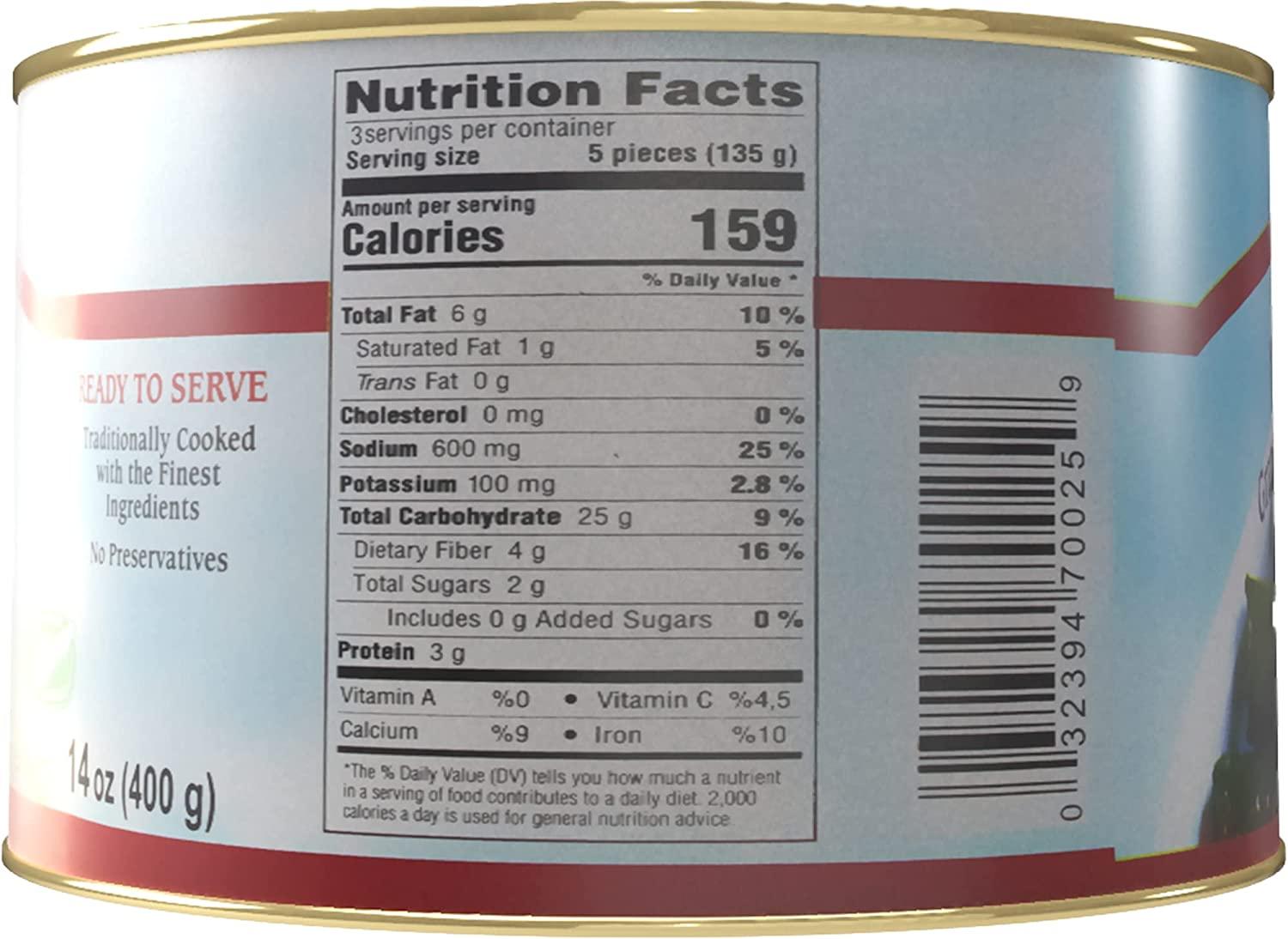 Kontos Foods Dolmas Stuffed Grape Leaves ReadytoEat, Kosher Vegan