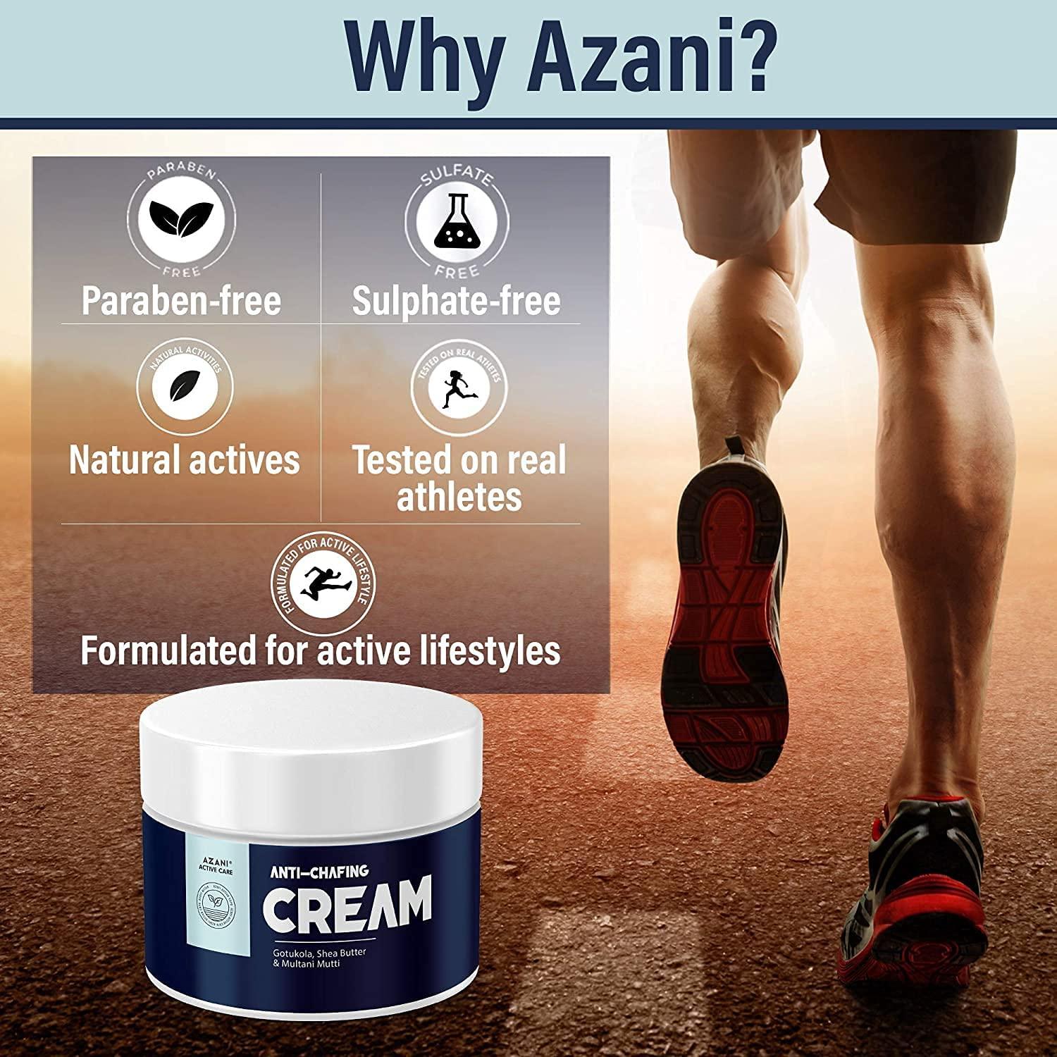 Azani Natural Anti Chafing Cream MultiPurpose Healing Cream for