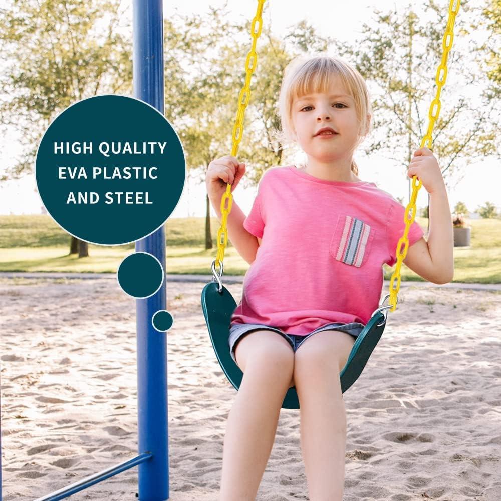 Heavy Duty Swing Seat 66 Inches Chain Plastic Coated Swing Seat