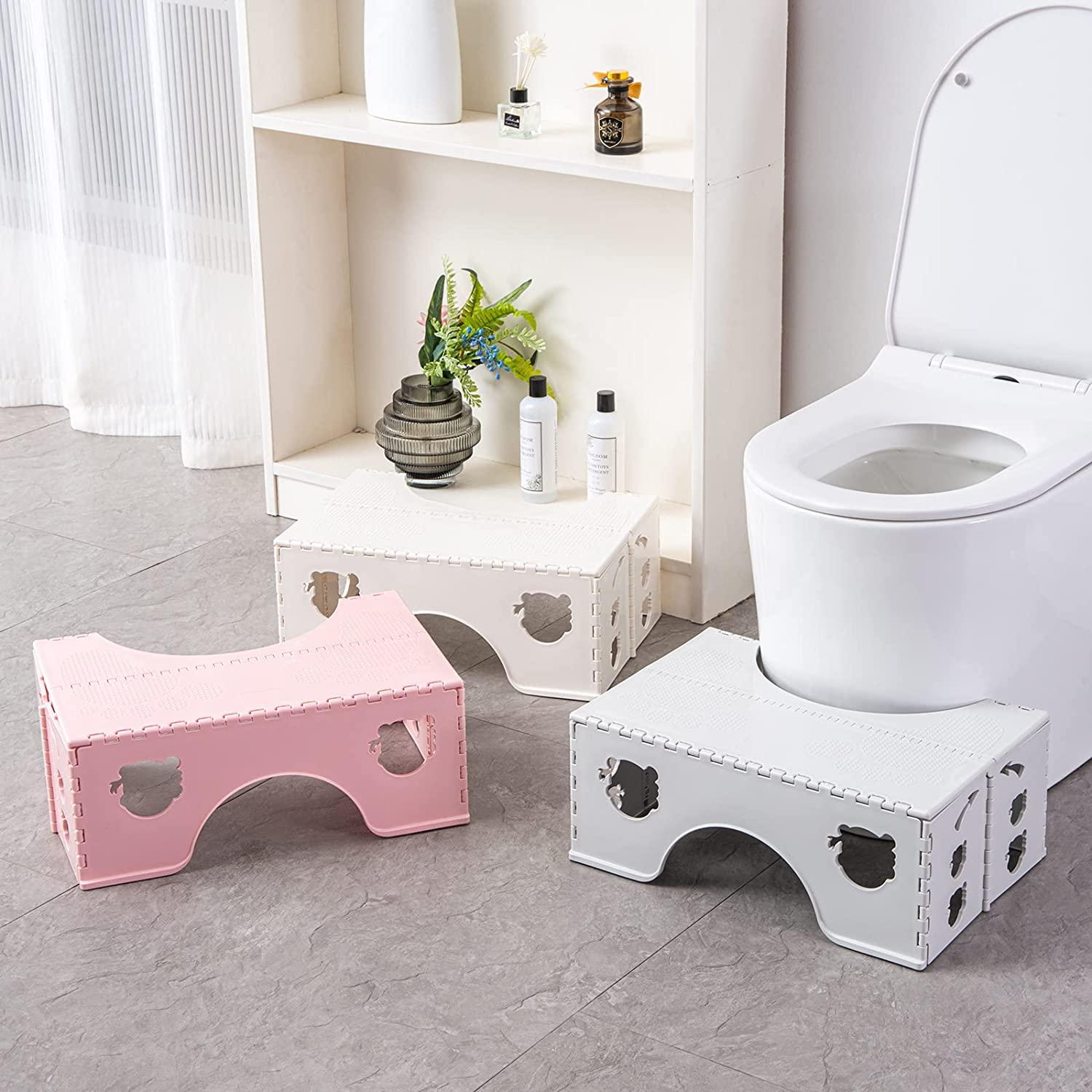 Foldable Toilet Stool, 7 inches Healthy Squatting Posture Poop Stool