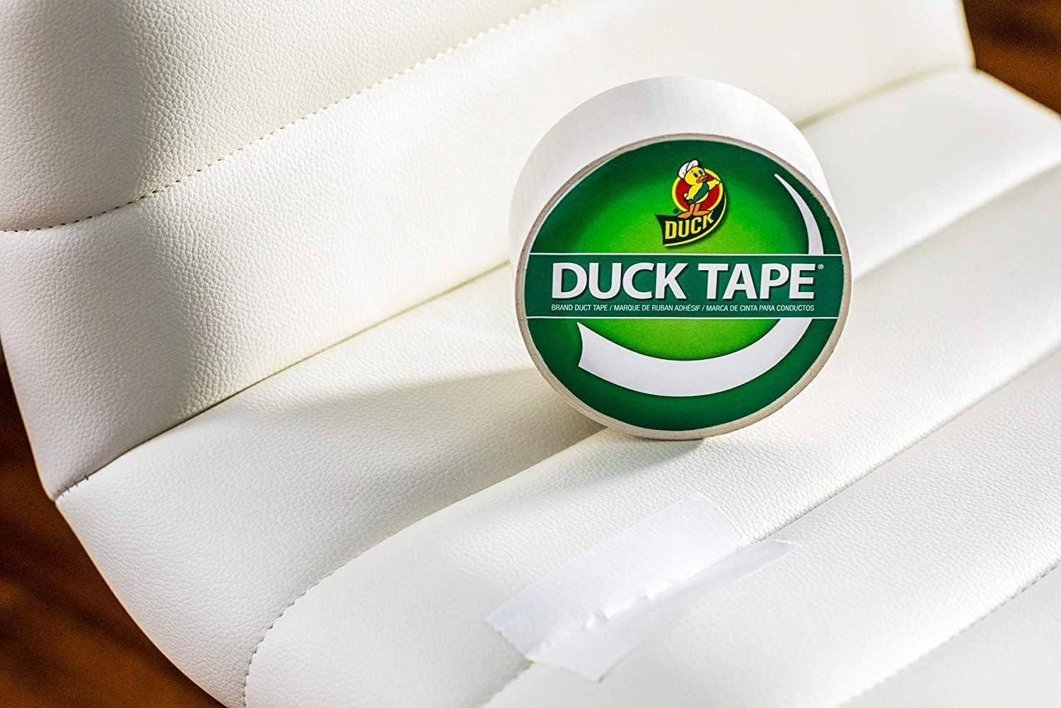 Duck Brand 1265015_C Duck Color Duct Tape, 6-Roll, White, 6 Rolls White 6- Roll