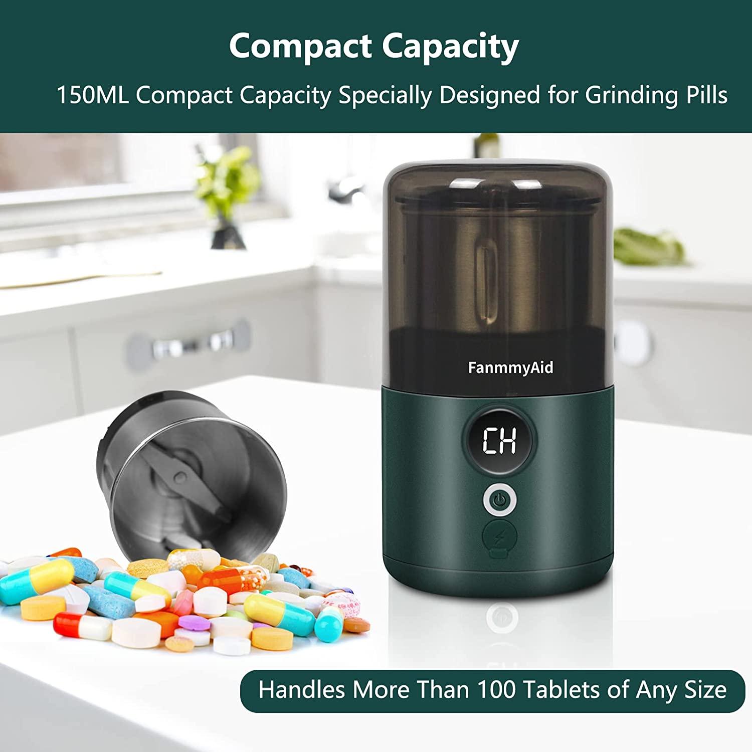 Cordless Electric Pill Crusher Grinder Fine Powder Electronic