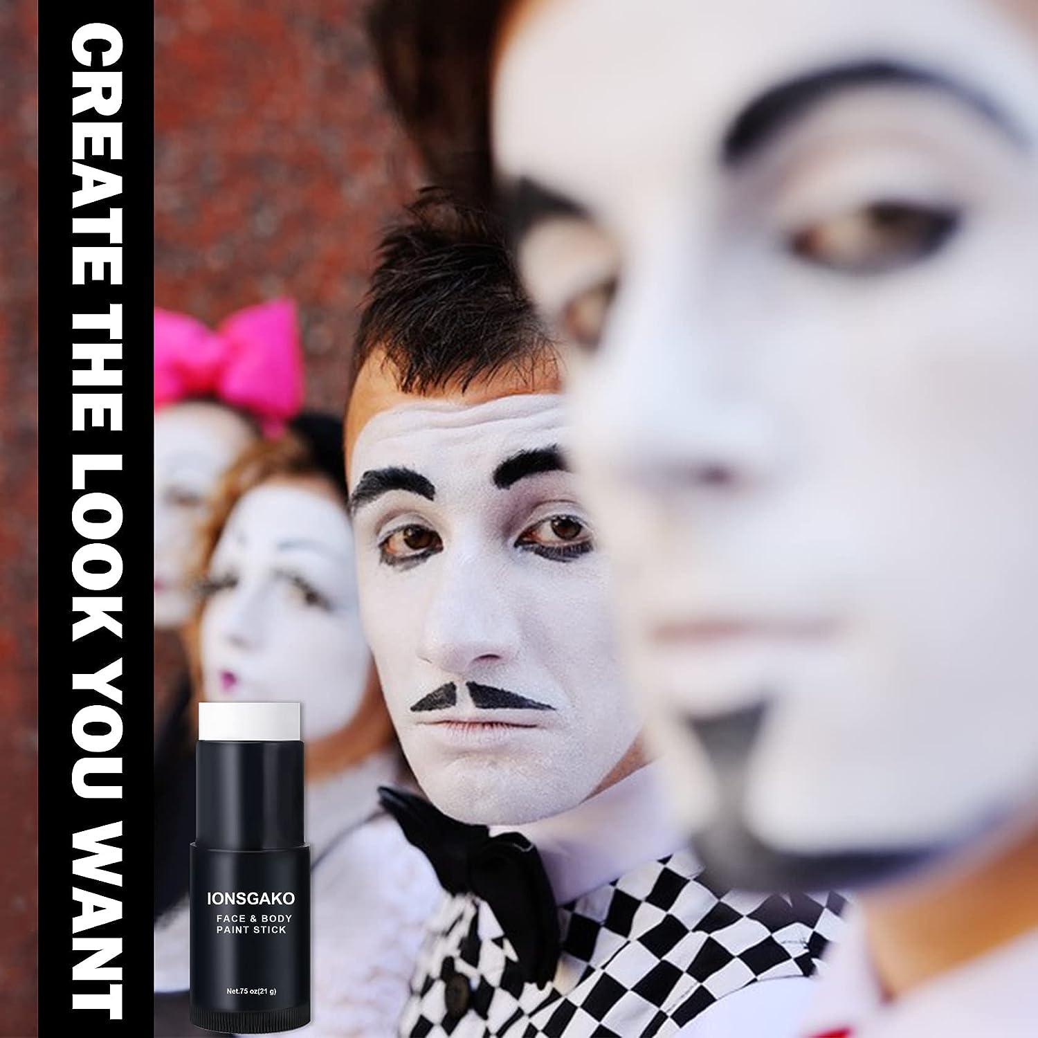 White Face Paint Stick Clown White Eye Black Stick White Face Makeup