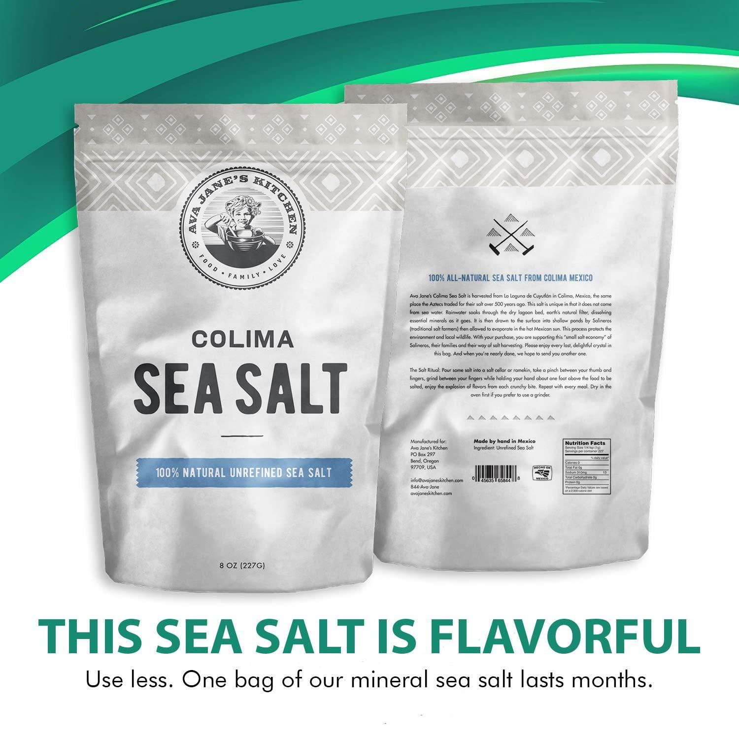 AVA JANE'S KITCHEN Colima Sea Salt 100 Natural Coarse Unrefined