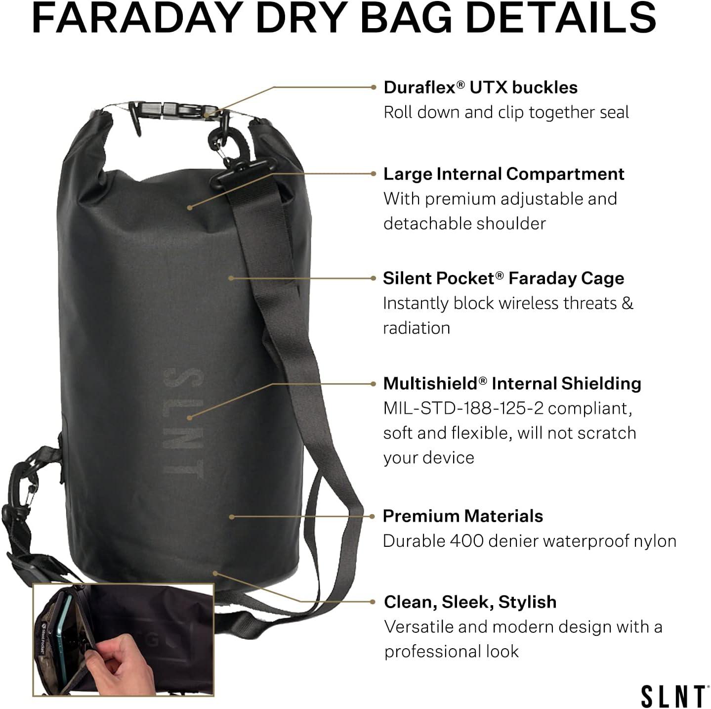 Faraday Dry Bag for Laptop - Waterproof and Signal-Proof - Enhance Your Privacy & Security - Silent Pocket