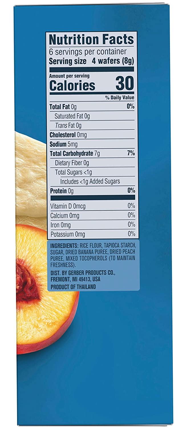 Gerber Teethers Gentle Teething Wafers Variety Pack Banana Peach