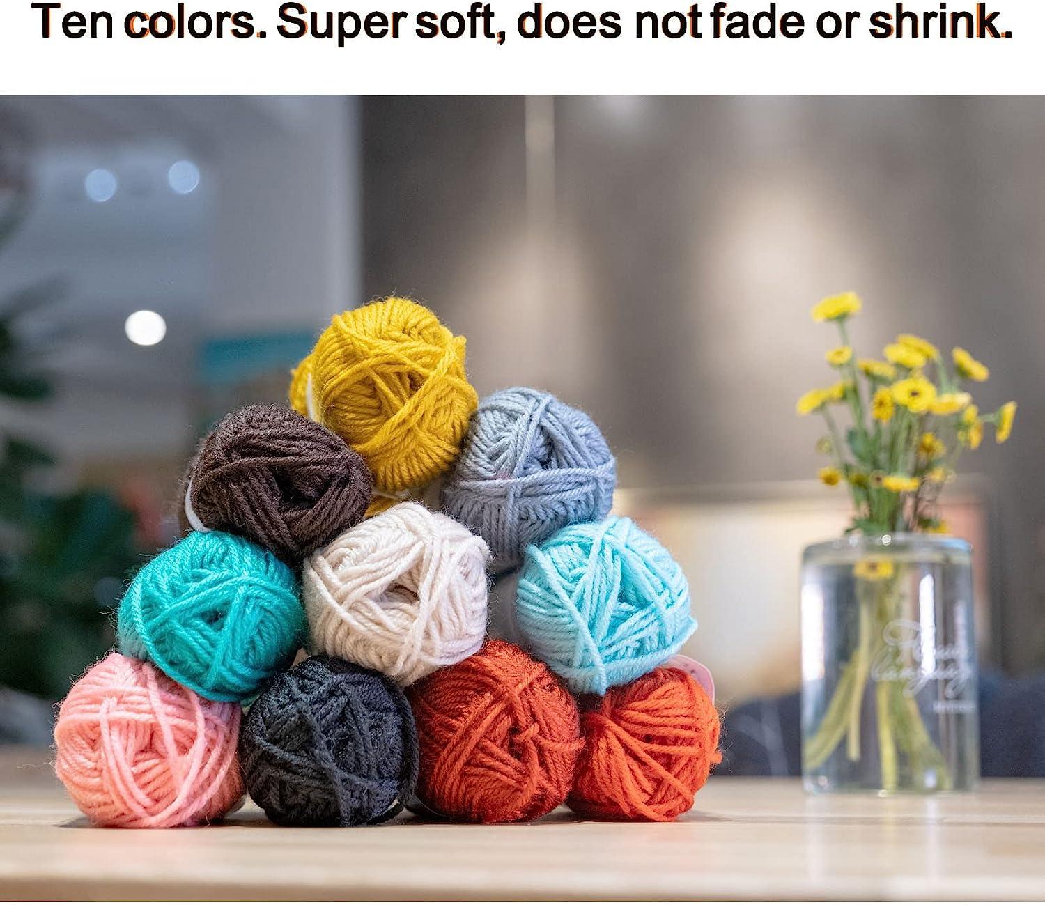 SDJNLXS 50 Piece Crochet Kit for Beginners Crochet Kit with Yarn Set,10