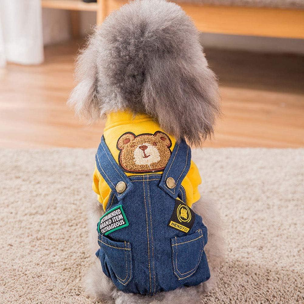 1pc New Plaid Pet Denim Jumpsuit Fashion Dog Clothes Small Dogs Autumn  Winter - Pet Supplies - Temu