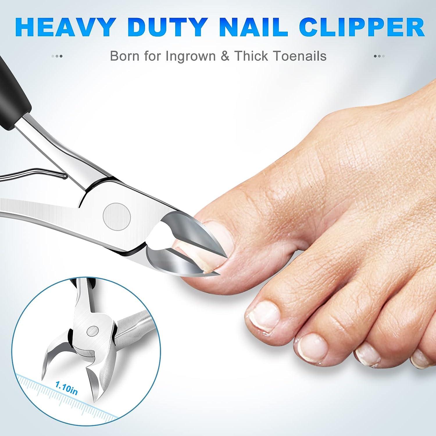 Nail Clippers For Thick Nails - Heavy Duty, Wide Mouth