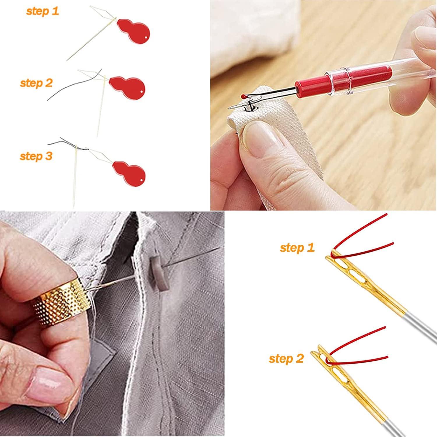 25 Pcs Large Eye Sewing Needles With Storage Tube Hand Stitching Blunt  Needles