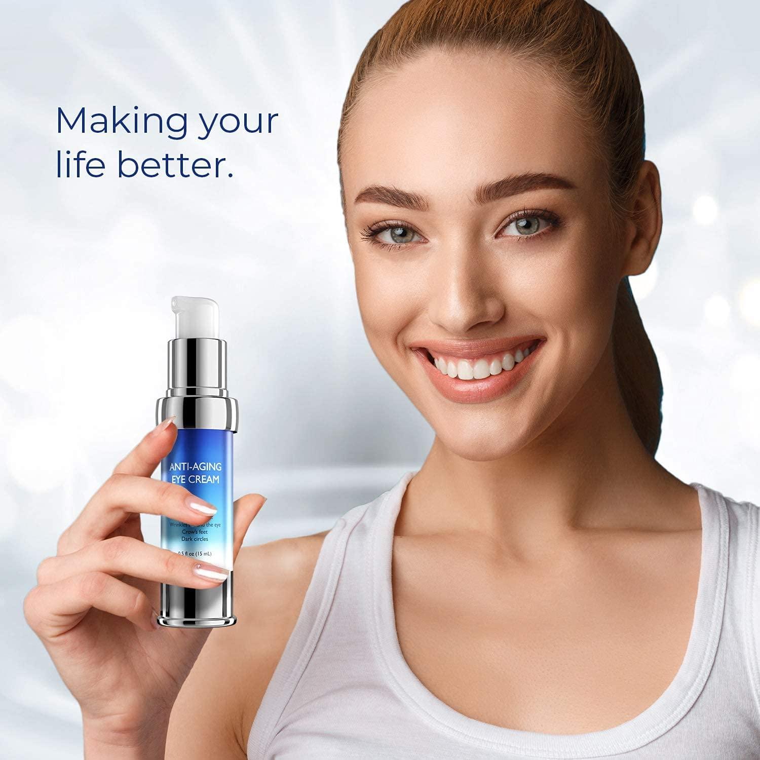 AntiAging Rapid Reduction Eye Cream, Instantly Reduces Wrinkles, Under