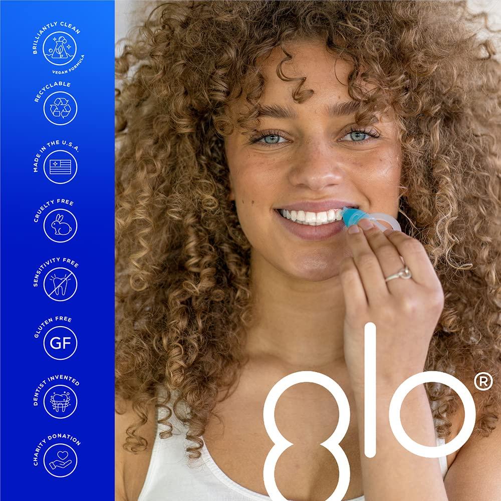 GLO Brilliant Teeth Whitening Device Kit with Patented Heat Blue Device