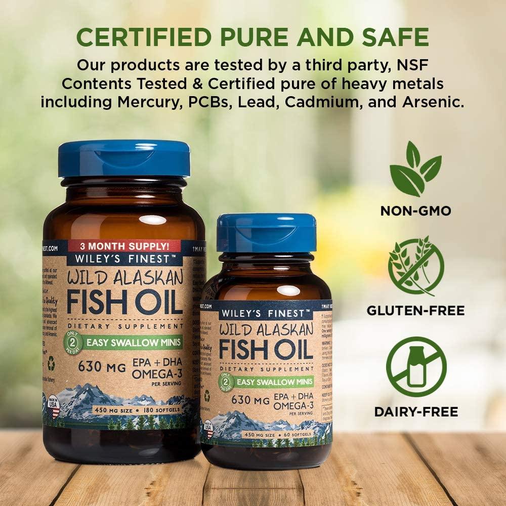 Wild Alaskan Omega3 Fish Oil Easy Swallow Minis 2X Double Strength